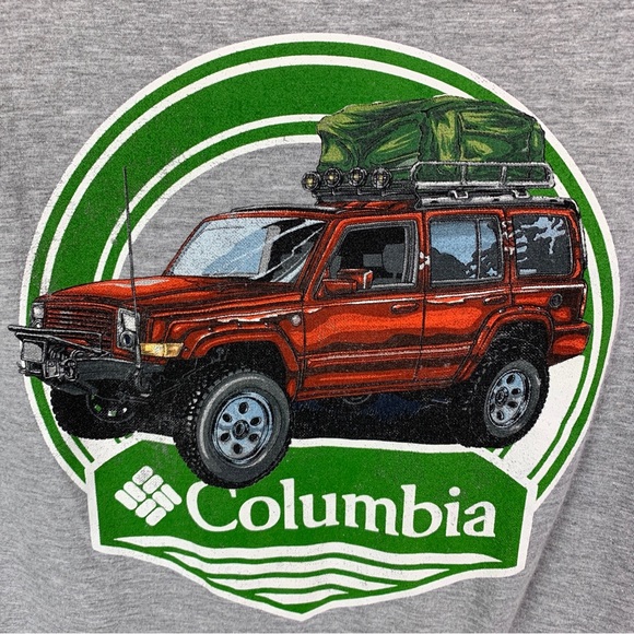 Columbia Short Sleeve Shirt Gray Men’s Extra Large - Picture 4 of 4